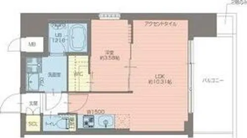 プレジオ弁天町ASIAN【2階】の間取り