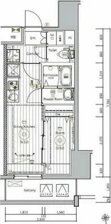 メイクスWアート名駅南Ⅲ【11階】の間取り