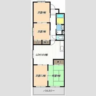第3桔梗ハイツ【1階】の間取り