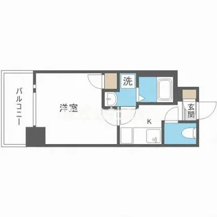 プレサンス天満ステーションフロント【207号室】の間取り