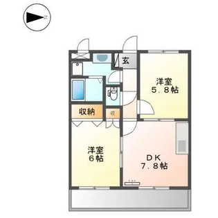 パルティール【1階】の間取り