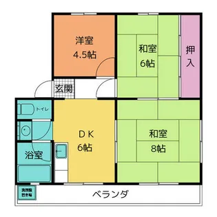 サンビラ住吉【4階】の間取り