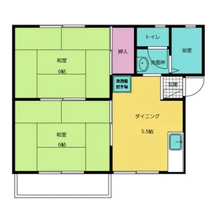 コーポ恒【1階】の間取り