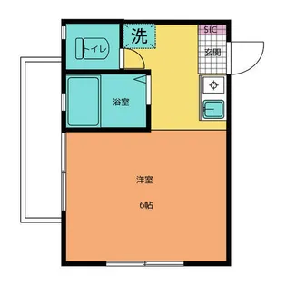 1Rの間取り画像