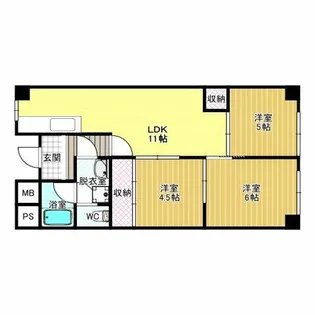 コートSU【3階】の間取り