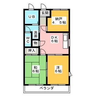 サンシャイン24【2階】の間取り