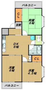 兵庫県神戸市須磨区東落合3丁目【マンション】の間取り