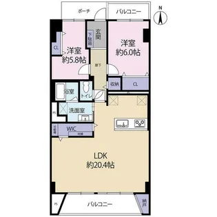 桃山台グランドマンシヨンD壱・D弐棟(0005541)【1階】の間取り
