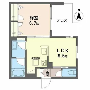 アルトポンテ ウーノ【1階】の間取り