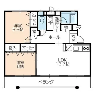 アヴァンセ山本【1階】の間取り