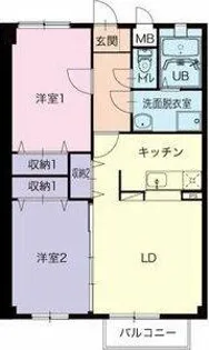 ルーチェ’S前巴【1階】の間取り