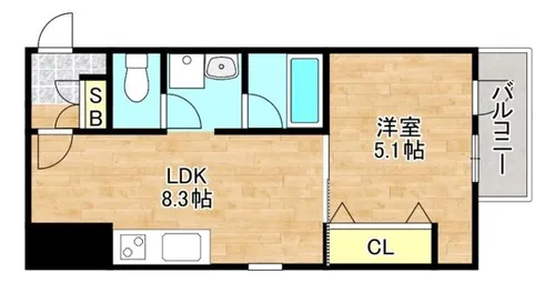 グランスイート【4階】の間取り