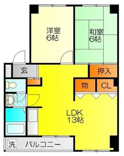 シャンボール鶴見【4階】の間取り