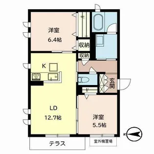 レジェンド太秦【0101号室】の間取り