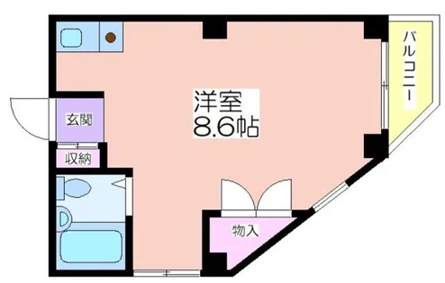 ボンジュール花や【403号室】の間取り