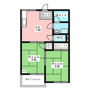 コーポ石川【2階】の間取り