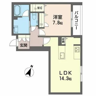 アルフラット【0201号室】の間取り