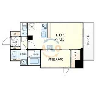 AUFTAKT 天王寺【7階】の間取り