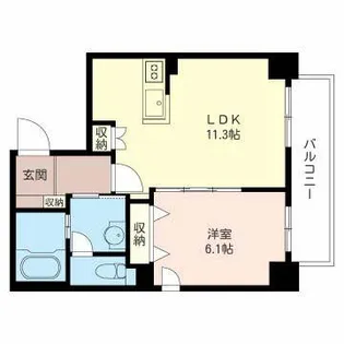 フォレスタ【00501号室】の間取り