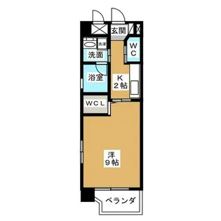 E-casa城見通【3階】の間取り