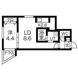 ブランシャールSAPPORO STATION WEST【1階】の間取り