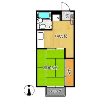 シャルマン若草【2階】の間取り