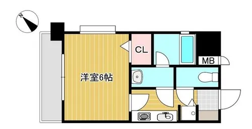 ロマネスク下到津【6階】の間取り