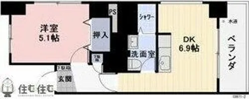 アーバンステージ豊田【503号室】の間取り