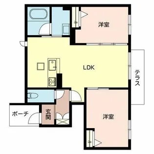 シャーメゾンハイメル【0110号室】の間取り