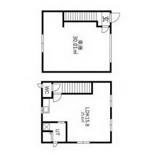 愛知県一宮市小信中島字西九反【テラスハウス】の間取り