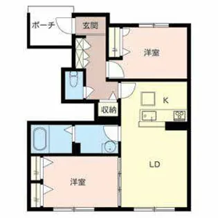 シャーメゾン なごみ【0102号室】の間取り