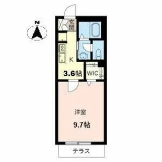 シャーメゾン東粉浜【0103号室】の間取り