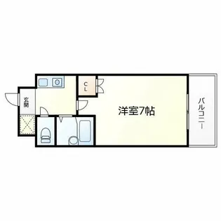 プロムナード都島【8階】の間取り