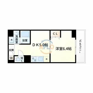 第16関根マンション【6階】の間取り