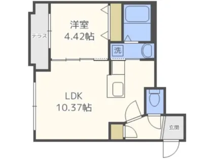 ノルデスタ旭ヶ丘【2階】の間取り