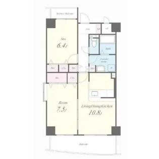 エスポワール今里【3階】の間取り