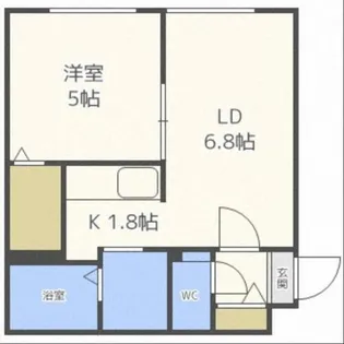NOAH平岸【4階】の間取り