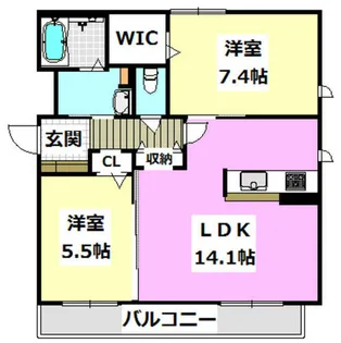 グランフローラ【2階】の間取り