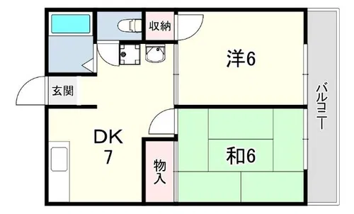 シティハイム高橋 A棟【2階】の間取り