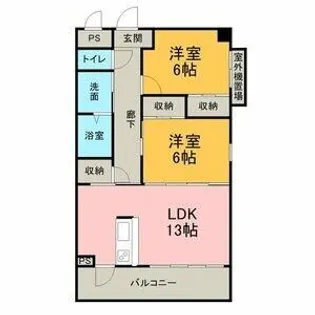 CASA ESTA VIVO【3B号室】の間取り