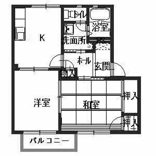 テラス花水木【2階】の間取り