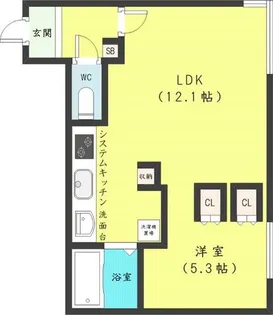 メゾンドール【3階】の間取り