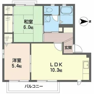 シャルム・ローズ【A202号室】の間取り