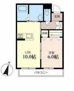 シャーメゾン ザ サンフラワー【0203号室】の間取り