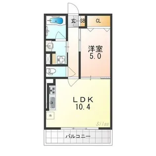 シュピア・メゾン油小路【4階】の間取り