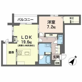 HIGH LINE PARKA棟【4階】の間取り