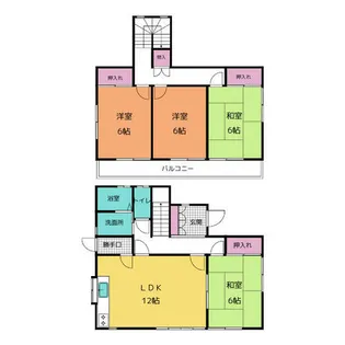 愛知県一宮市今伊勢町馬寄字郷前【一戸建】の間取り
