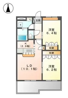 グランディール【2階】の間取り