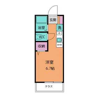 ロイヤルパーシモン【1階】の間取り