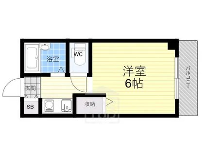 1Kの間取り画像